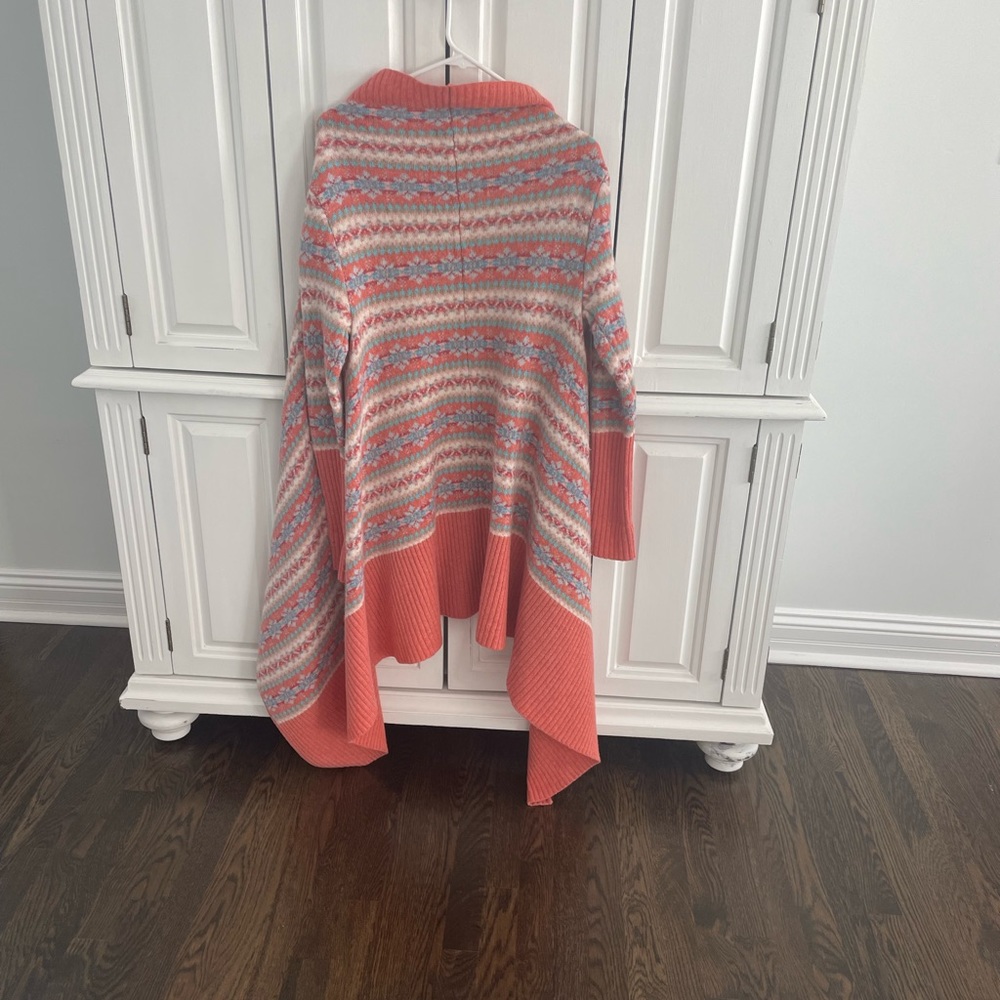 Beautiful Sundance fair isle sweater. Lambs wool blend. Lovely apricot color! - Picture 3 of 3